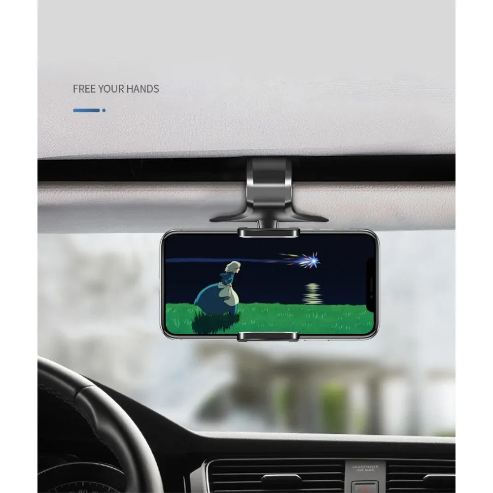3 in 1 Car GPS Smartphone Holder: Dashboard / Visor Clamp   AC Grid Clip for Sharp Android One S3 - Black