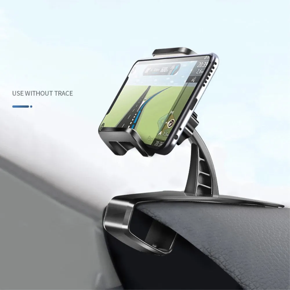3 in 1 Car GPS Smartphone Holder: Dashboard / Visor Clamp   AC Grid Clip for Sharp Android One S3 - Black