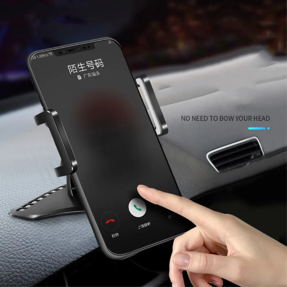 3 in 1 Car GPS Smartphone Holder: Dashboard / Visor Clamp   AC Grid Clip for Sharp Android One S3 - Black