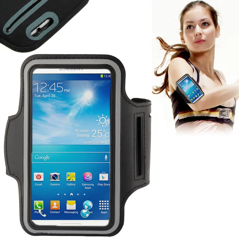 Armband Professional Cover Neoprene Waterproof Wraparound Sport with Buckle for Sharp Aquos Keitai 3 (2019) - Black