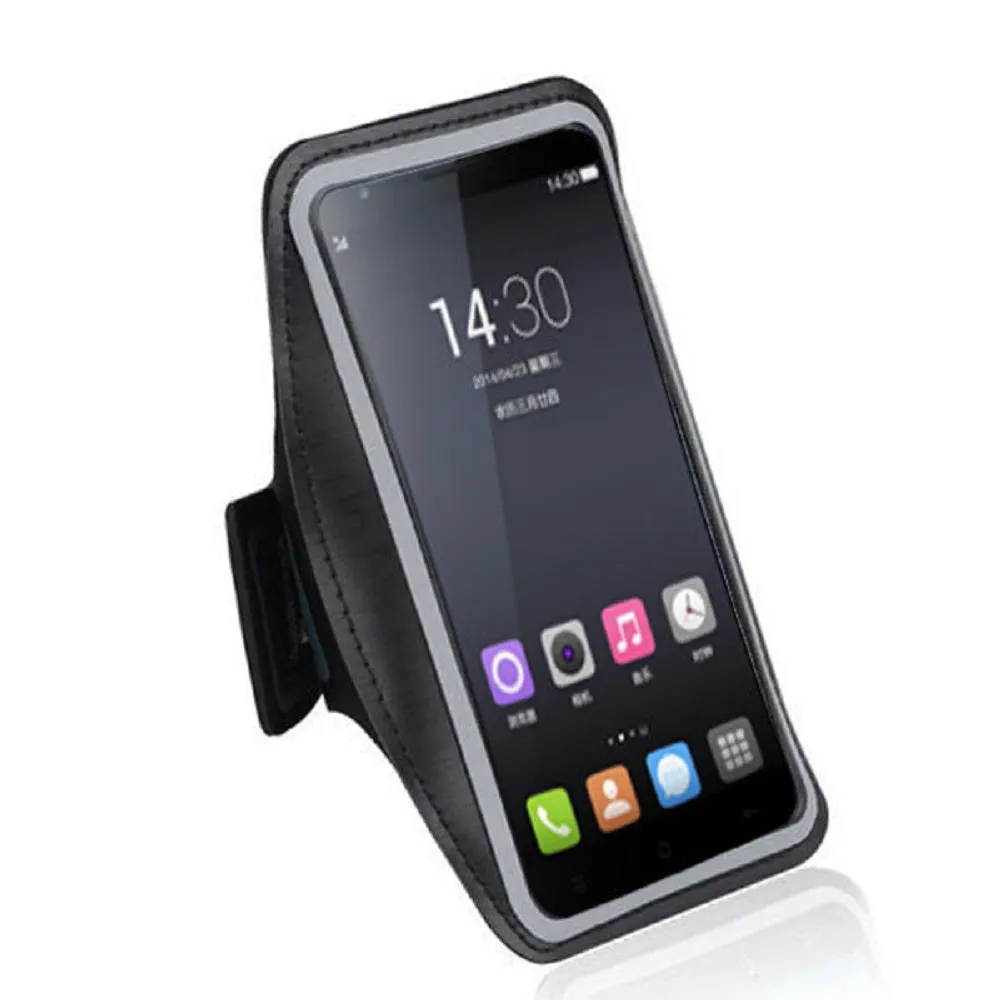 Armband Professional Cover Neoprene Waterproof Wraparound Sport with Buckle for Sharp Aquos Keitai 3 (2019) - Black