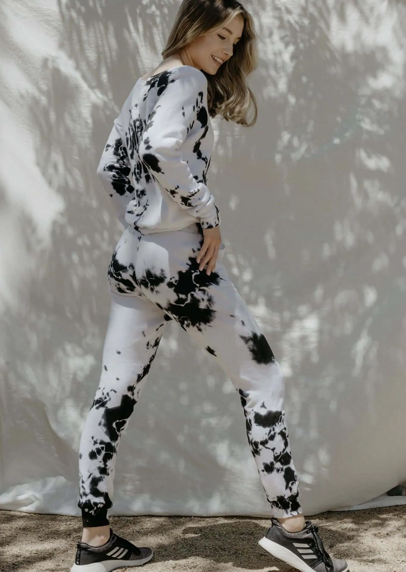 Black & White Premium Tie Dye Pocket Joggers CLEARANCE FINAL SALE