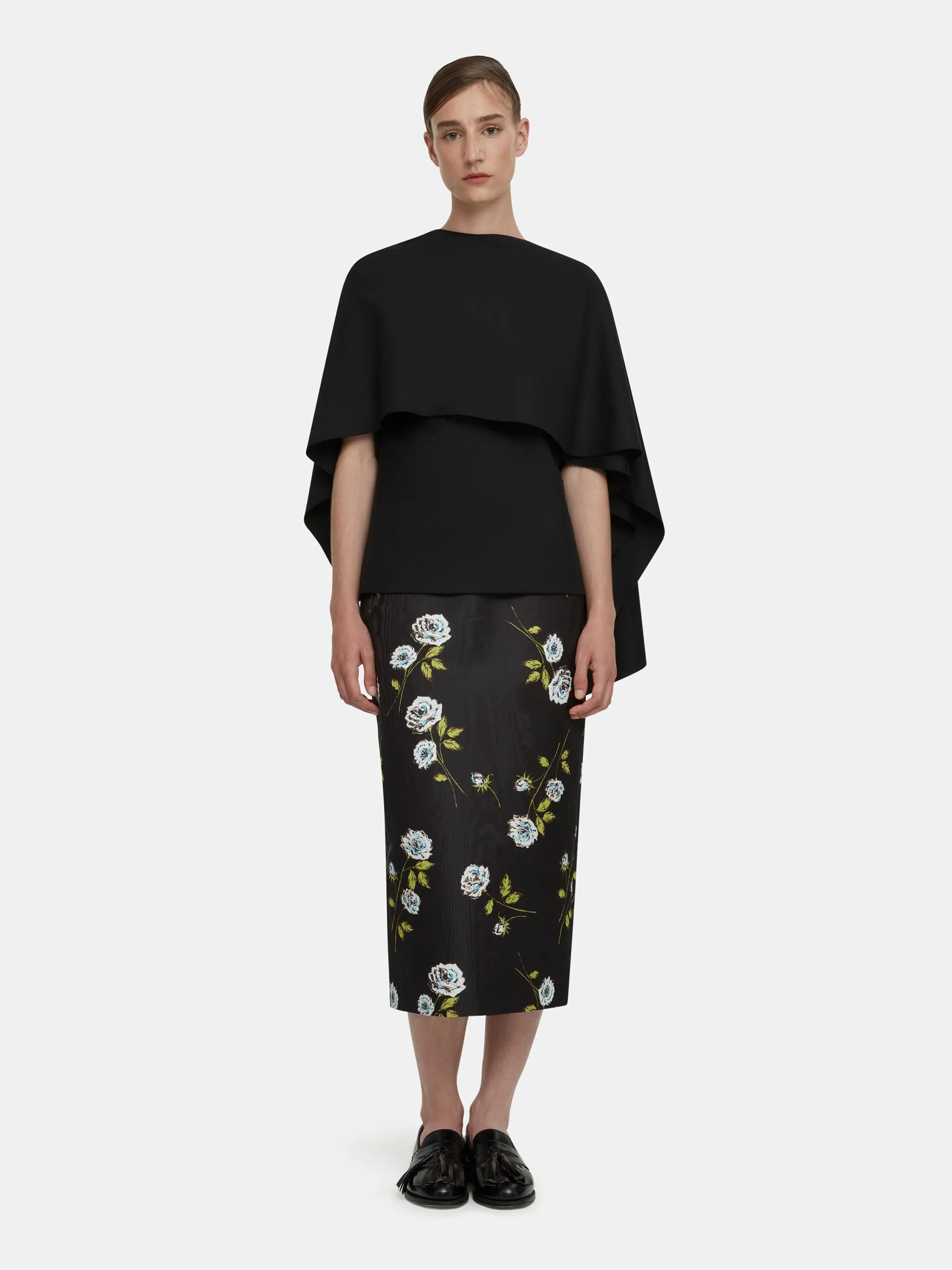 Black merino wool Khy top
