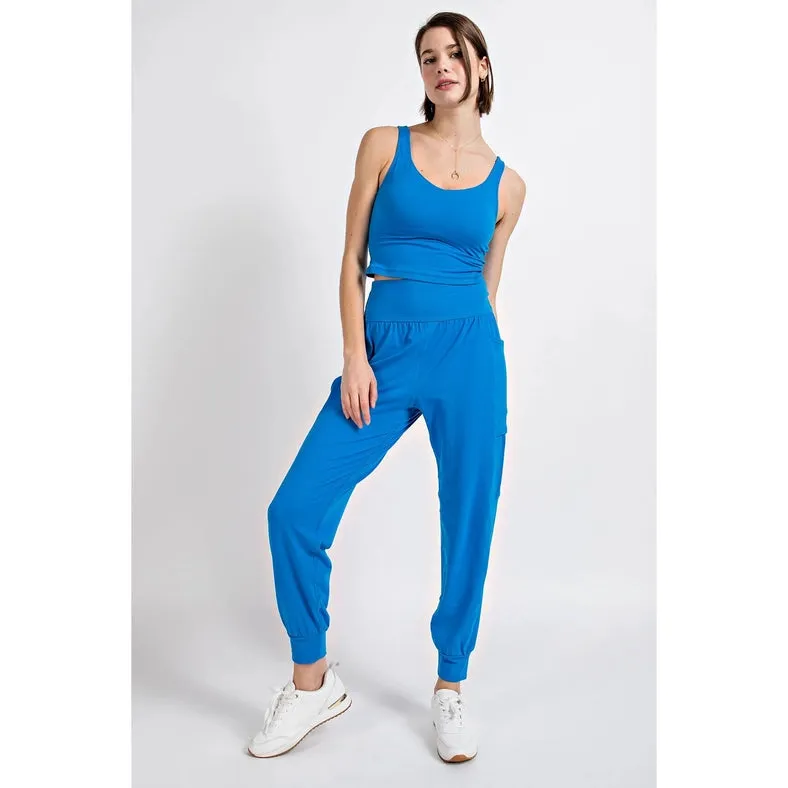 Butter Jogger with Side Pockets Sonic Blue