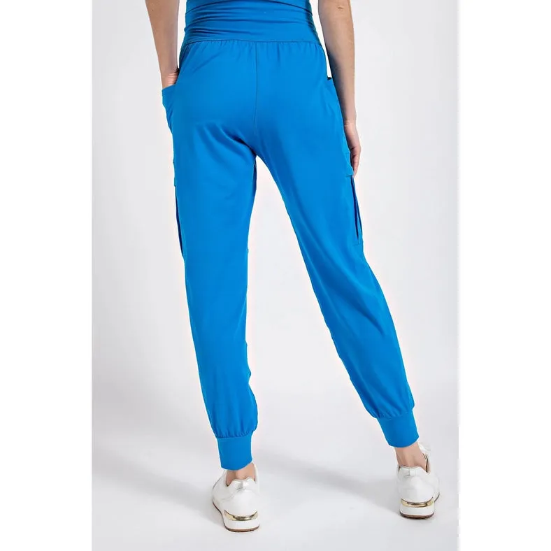 Butter Jogger with Side Pockets Sonic Blue