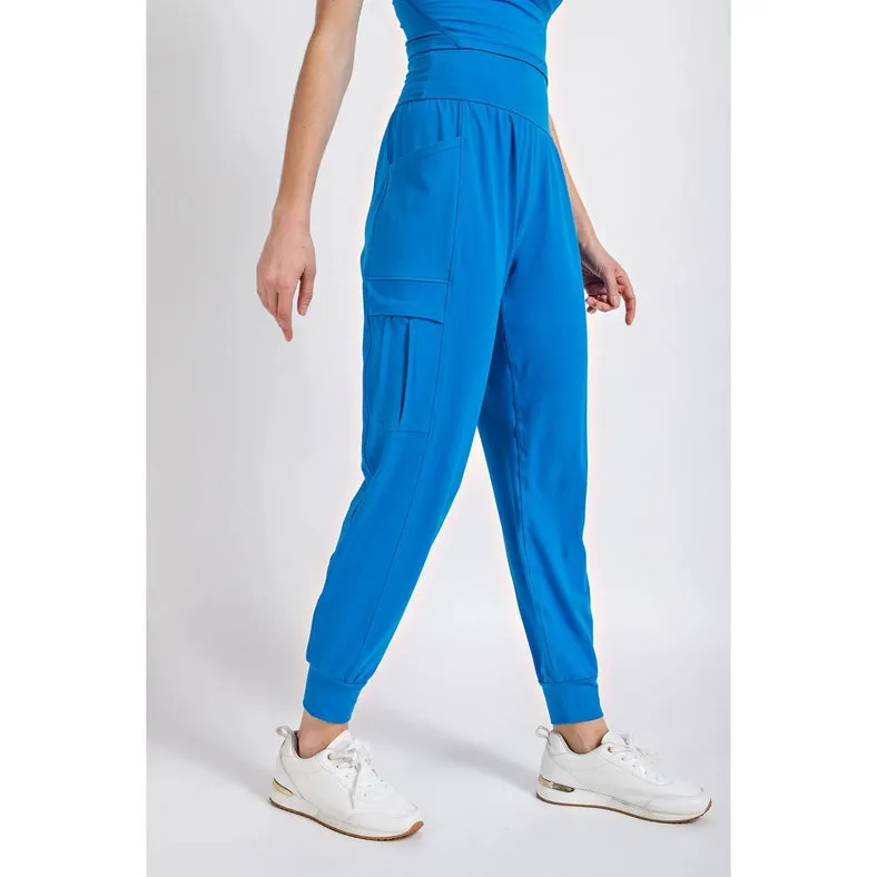 Butter Jogger with Side Pockets Sonic Blue