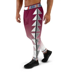 Centered Maroon Fade Men's Joggers