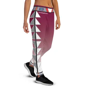 Centered Maroon Fade Women's Joggers