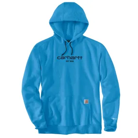 Force Relaxed Fit Lightweight Logo Graphic Sweatshirt - HL5-Engineer Blue Heather | Carhartt 106655