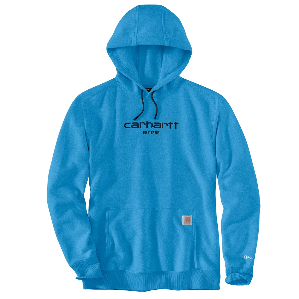 Force Relaxed Fit Lightweight Logo Graphic Sweatshirt - HL5-Engineer Blue Heather | Carhartt 106655