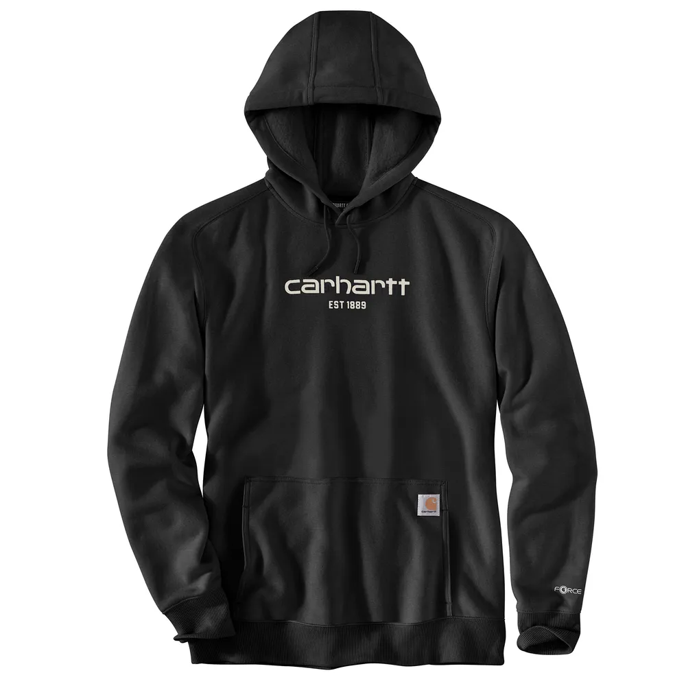 Force Relaxed Fit Lightweight Logo Graphic Sweatshirt - N04-Black | Carhartt 106655