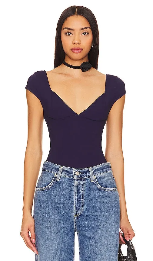 Free People Duo Corset Cami in Navy