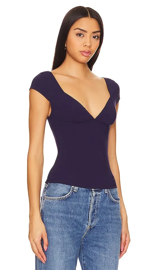 Free People Duo Corset Cami in Navy