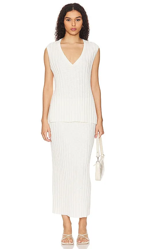 Free People Veda Sweater Set in Ivory