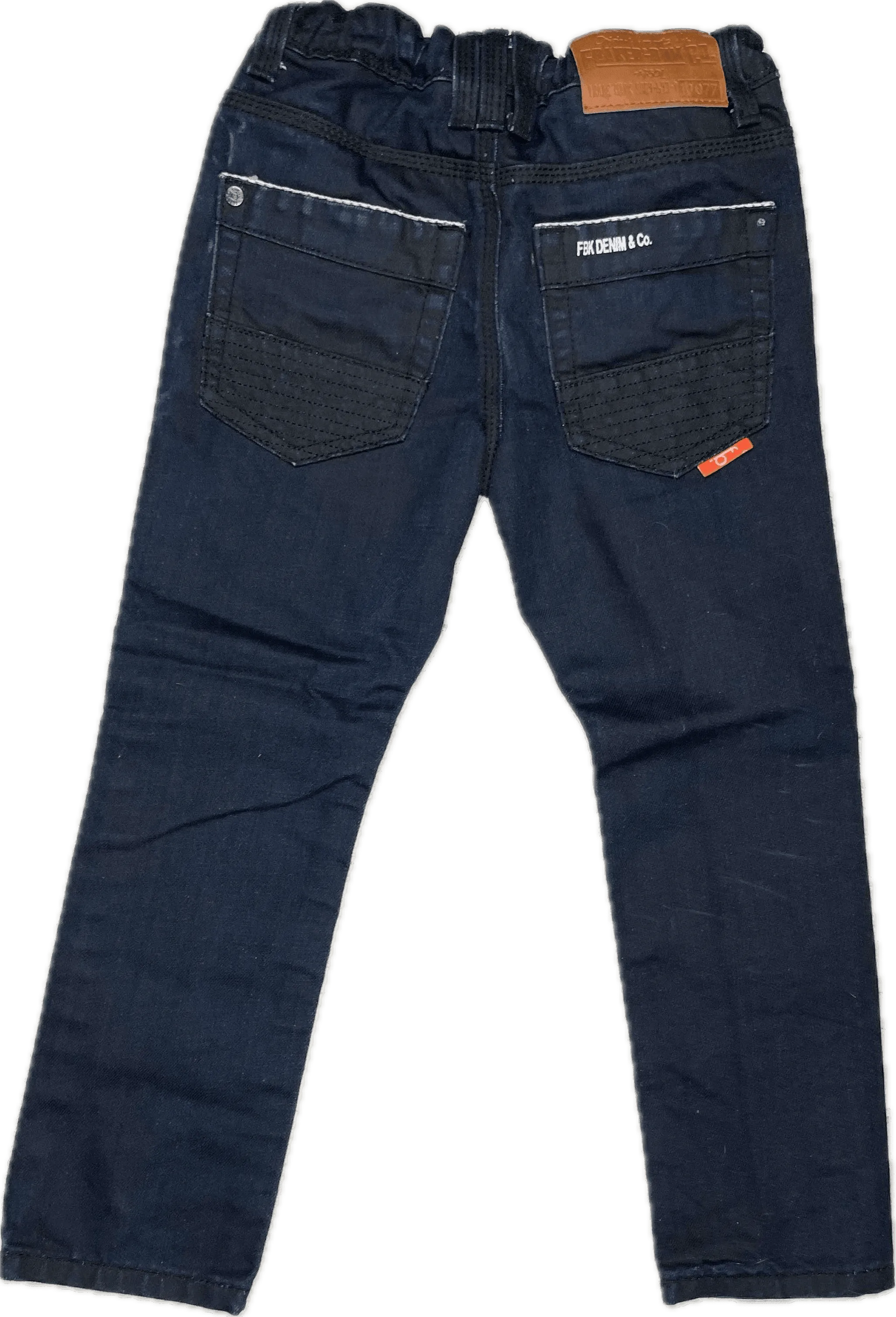 Fresh Baked Slim Straight Boys Logo Jeans - Size 5