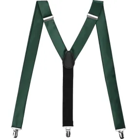 Hunter Green Premium Suspenders