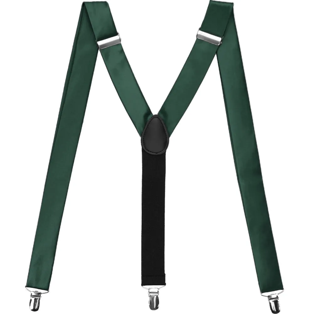 Hunter Green Premium Suspenders
