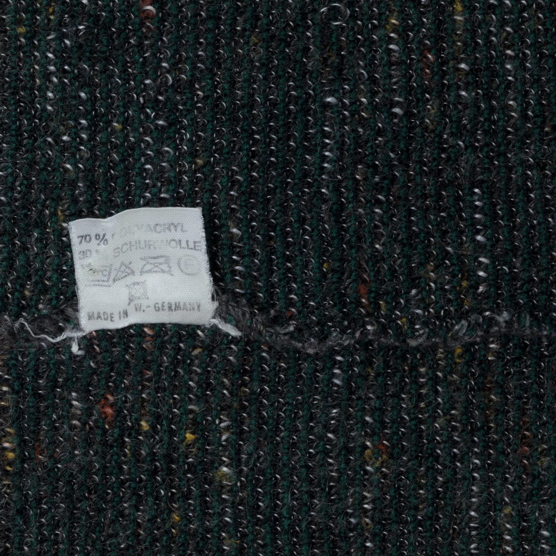 Jacquard Schurwolle Single Knit V-Neck Vest