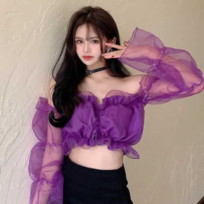 Kawaii Summer Sexy Off-Shoulder Blouses