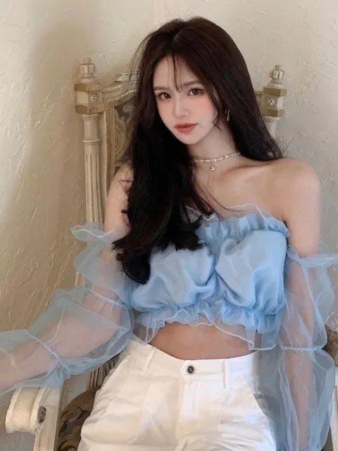 Kawaii Summer Sexy Off-Shoulder Blouses