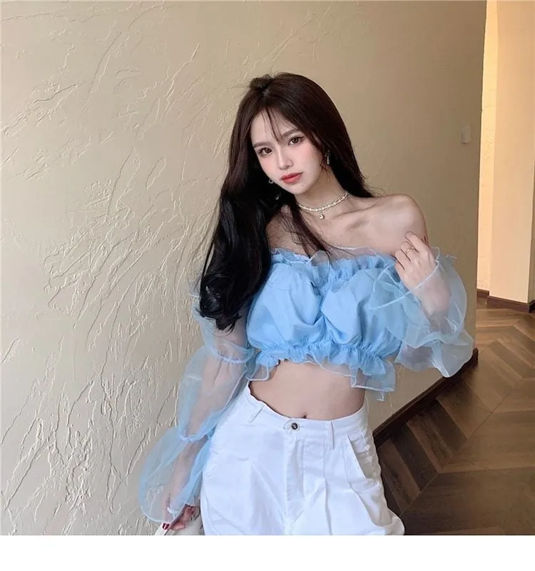 Kawaii Summer Sexy Off-Shoulder Blouses