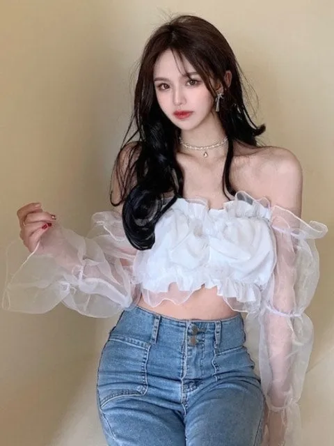 Kawaii Summer Sexy Off-Shoulder Blouses