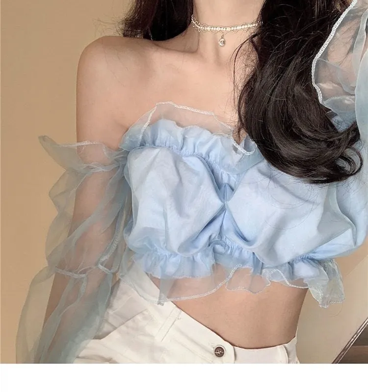 Kawaii Summer Sexy Off-Shoulder Blouses