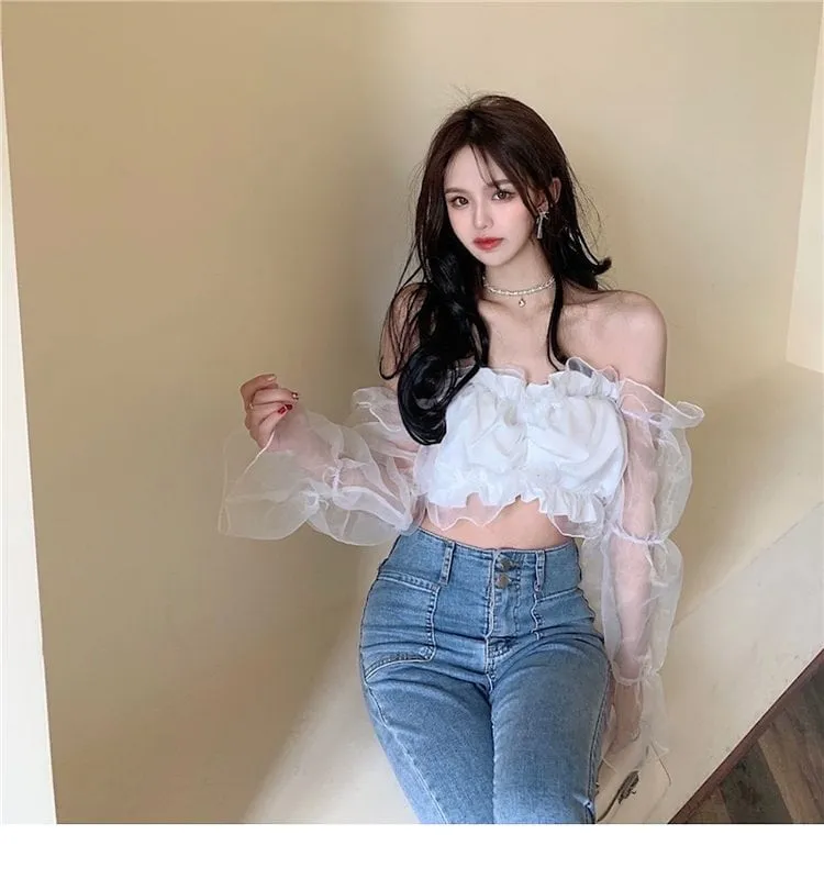 Kawaii Summer Sexy Off-Shoulder Blouses
