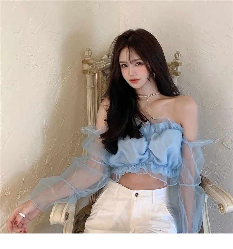Kawaii Summer Sexy Off-Shoulder Blouses