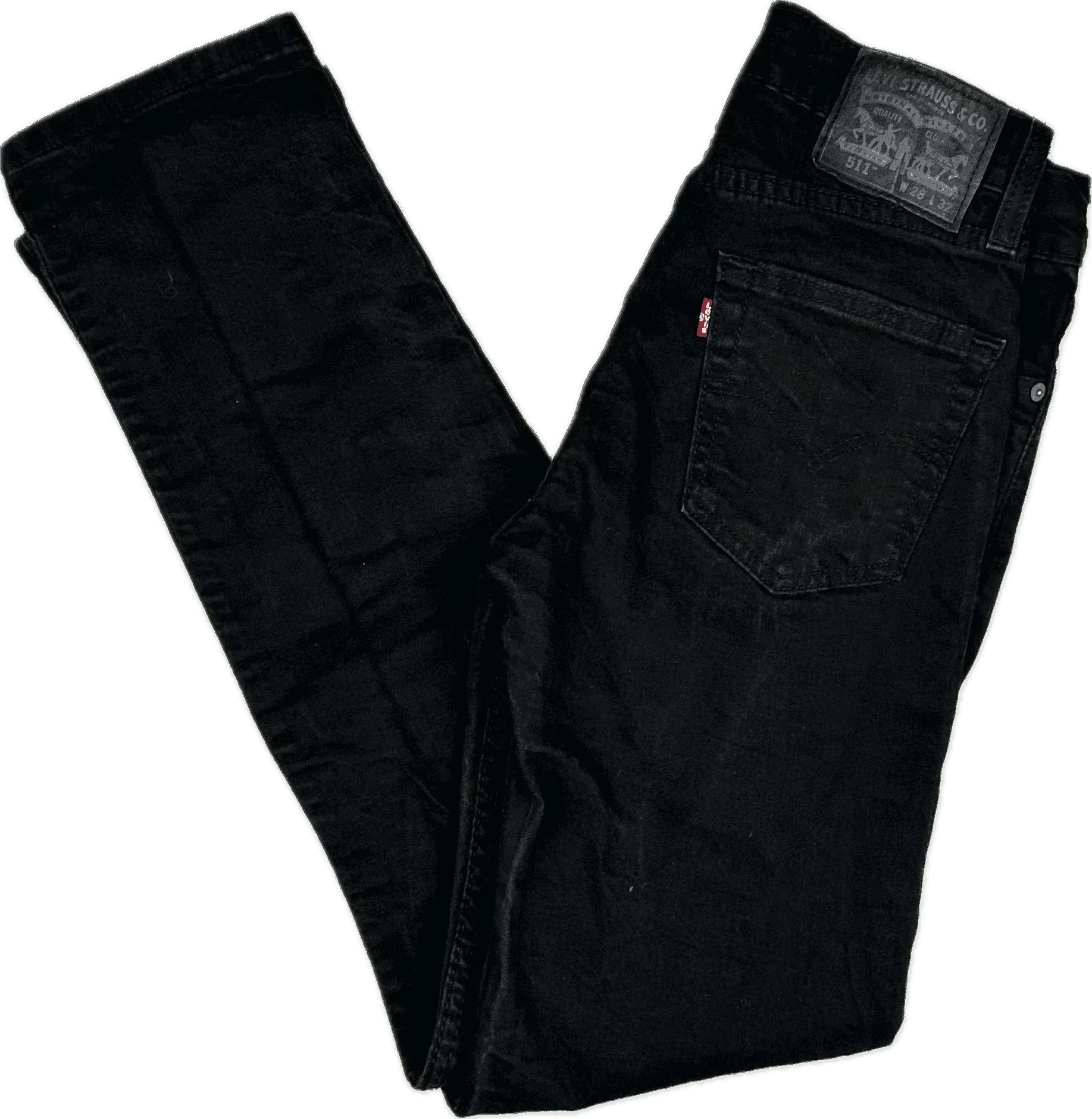 Levis Slim Straight 511 Men's Black Jeans - Size 28/32