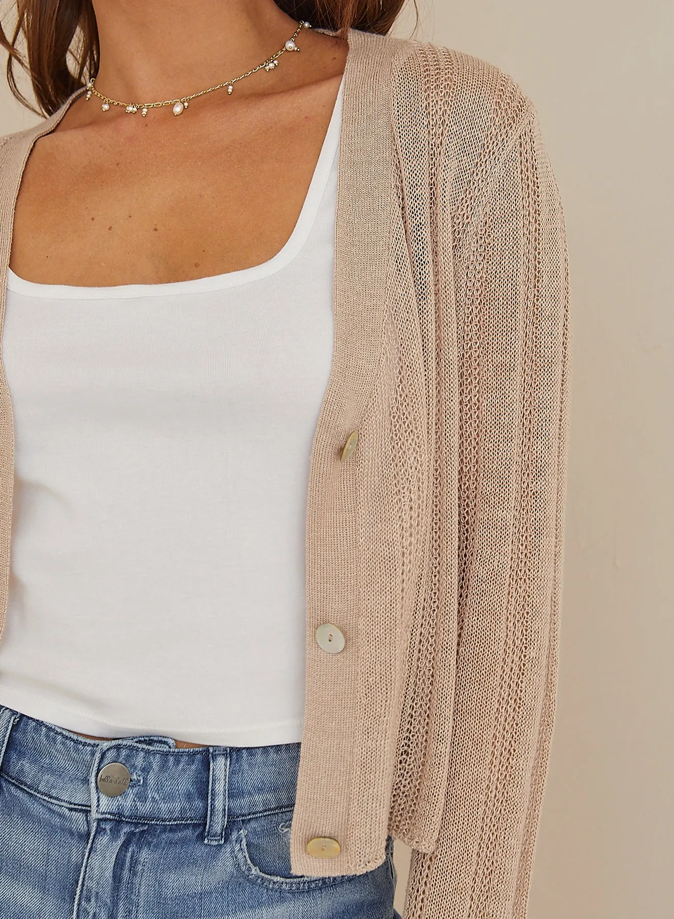Long Sleeve Crop Cardigan