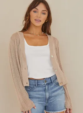 Long Sleeve Crop Cardigan