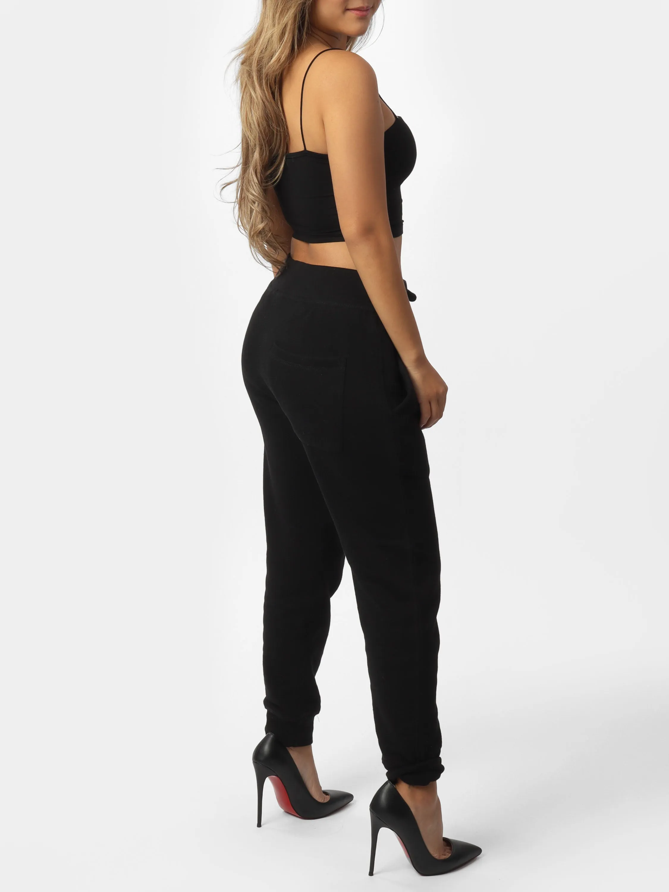 Mini HOF11 Bedazzled Black Joggers