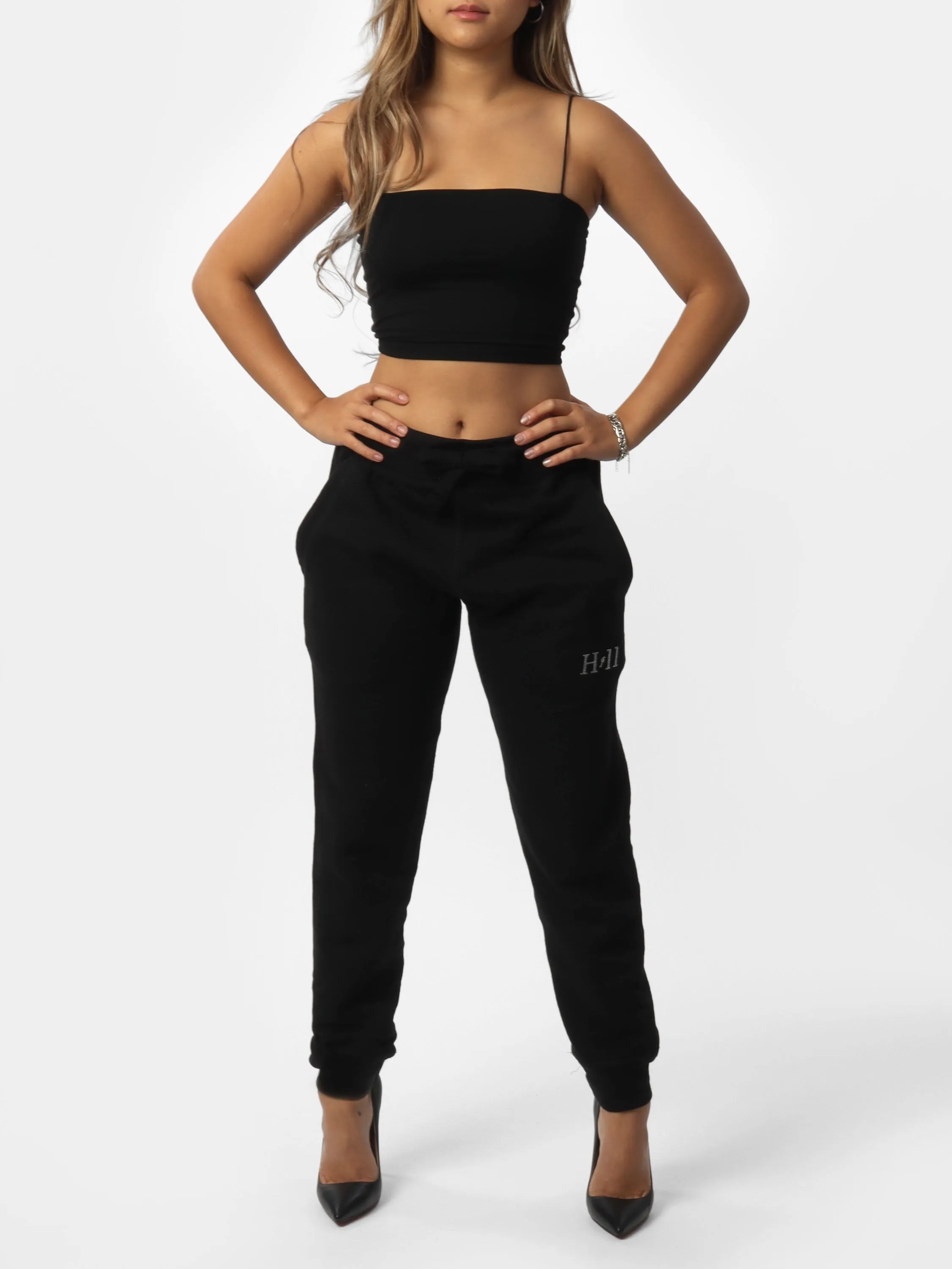Mini HOF11 Bedazzled Black Joggers