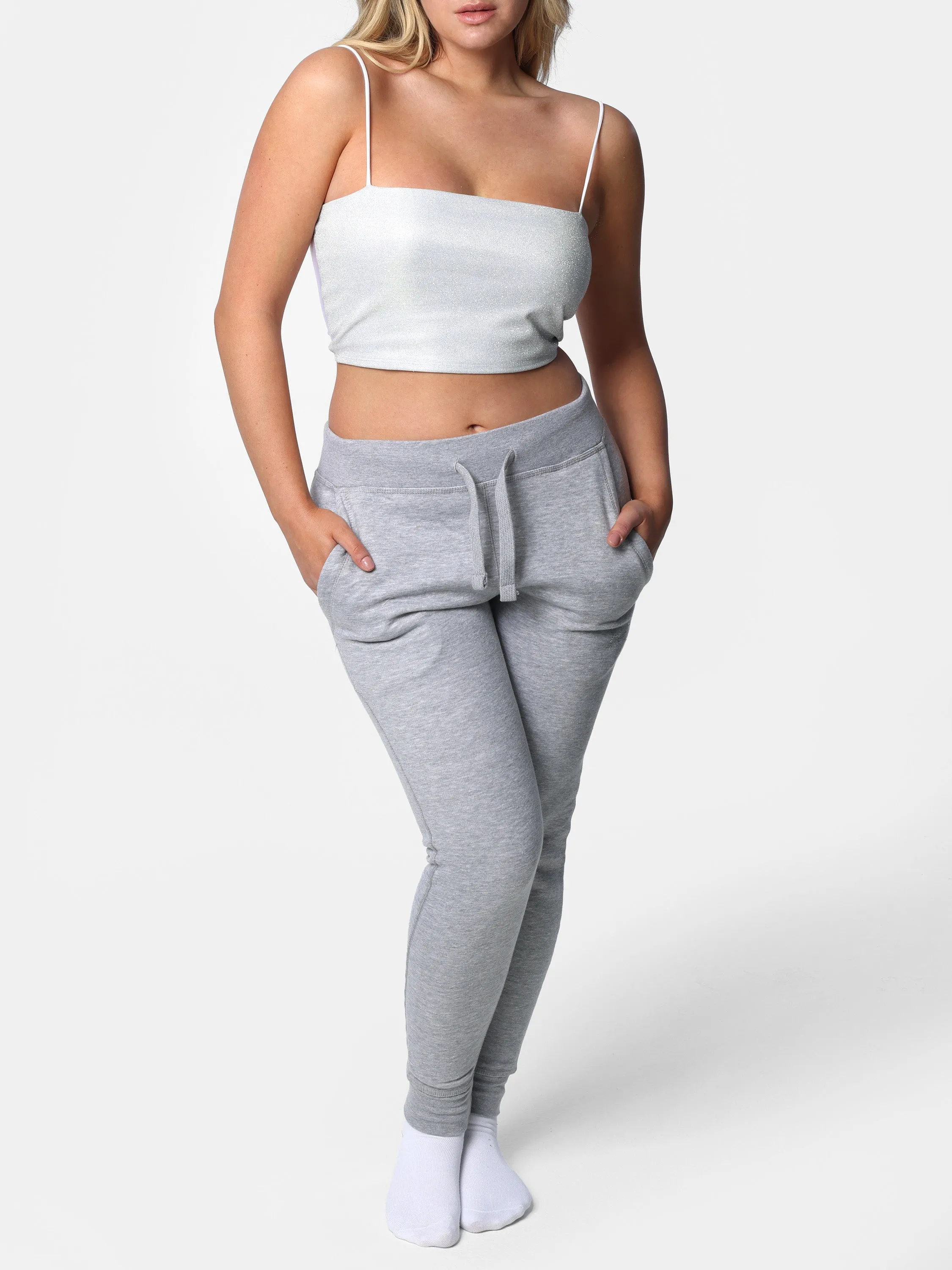 Mini HOF11 Bedazzled Gray Joggers