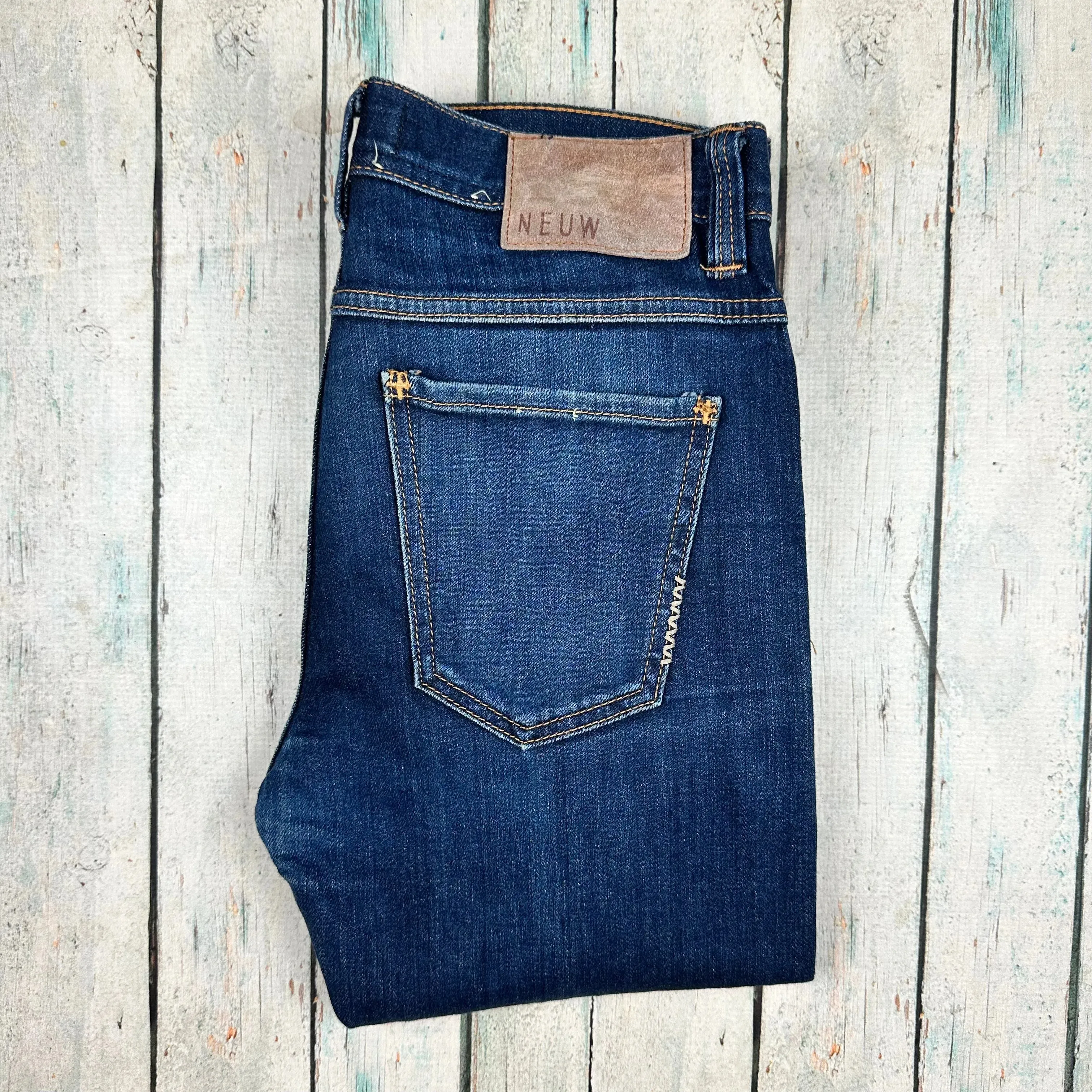 NEUW 'IGGY Skinny' Mens Stretch Selvedge Jeans - Size 30/32