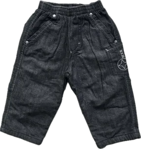 NWT - Made in France IKKS Lined Pull on Boys Jeans - Size 12M