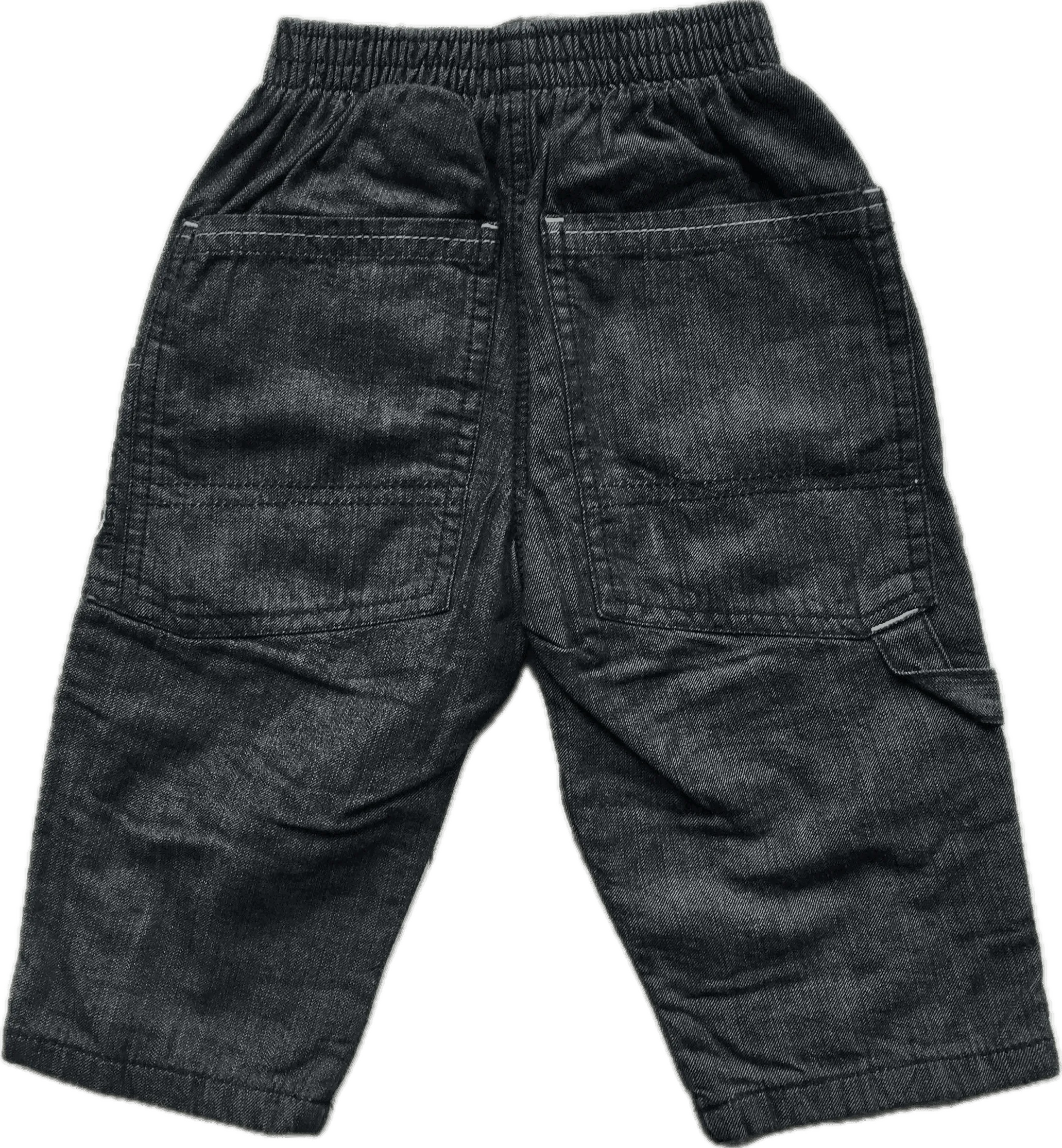 NWT - Made in France IKKS Lined Pull on Boys Jeans - Size 12M
