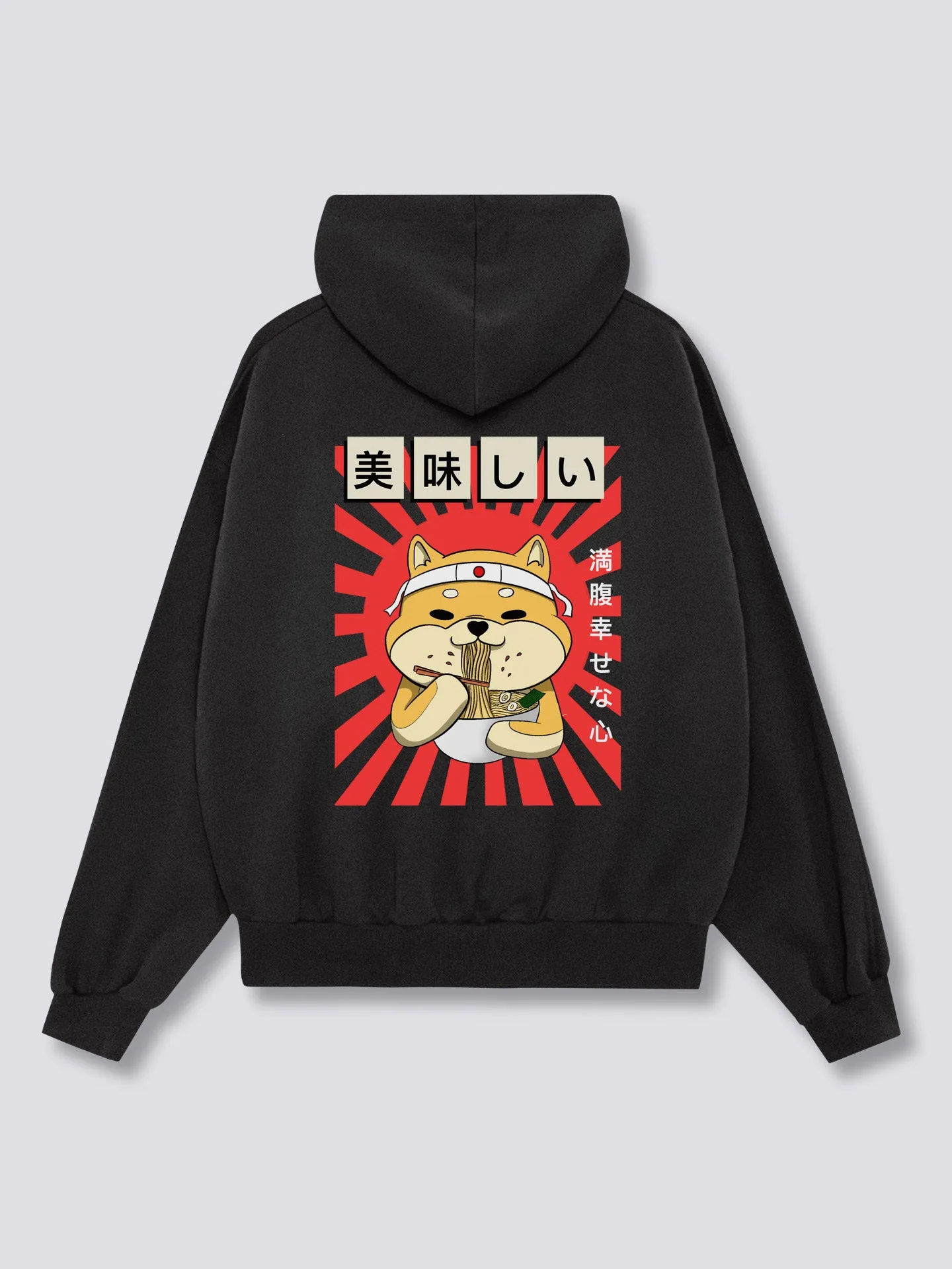 Ramen Shiba Back Hoodie