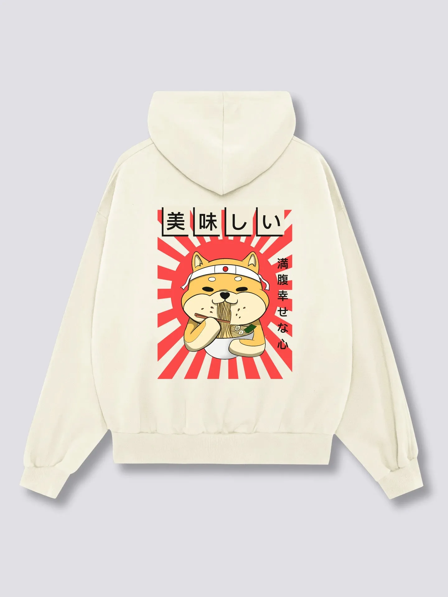 Ramen Shiba Back Hoodie
