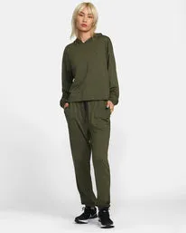 RVCA Cable Cropped Workout Hoodie