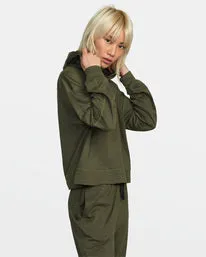 RVCA Cable Cropped Workout Hoodie