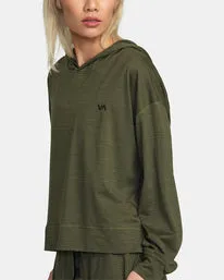 RVCA Cable Cropped Workout Hoodie