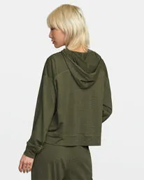 RVCA Cable Cropped Workout Hoodie