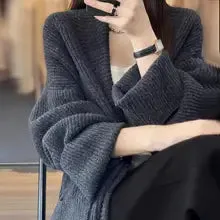 Women's Long Sleeve Solid Color Cardigans 598862